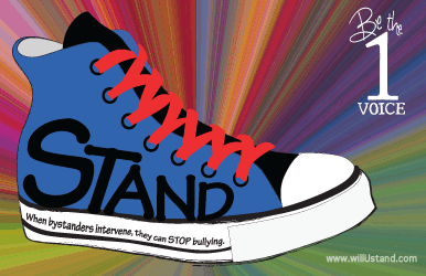 Blue shoe FREE anti-bullying poster